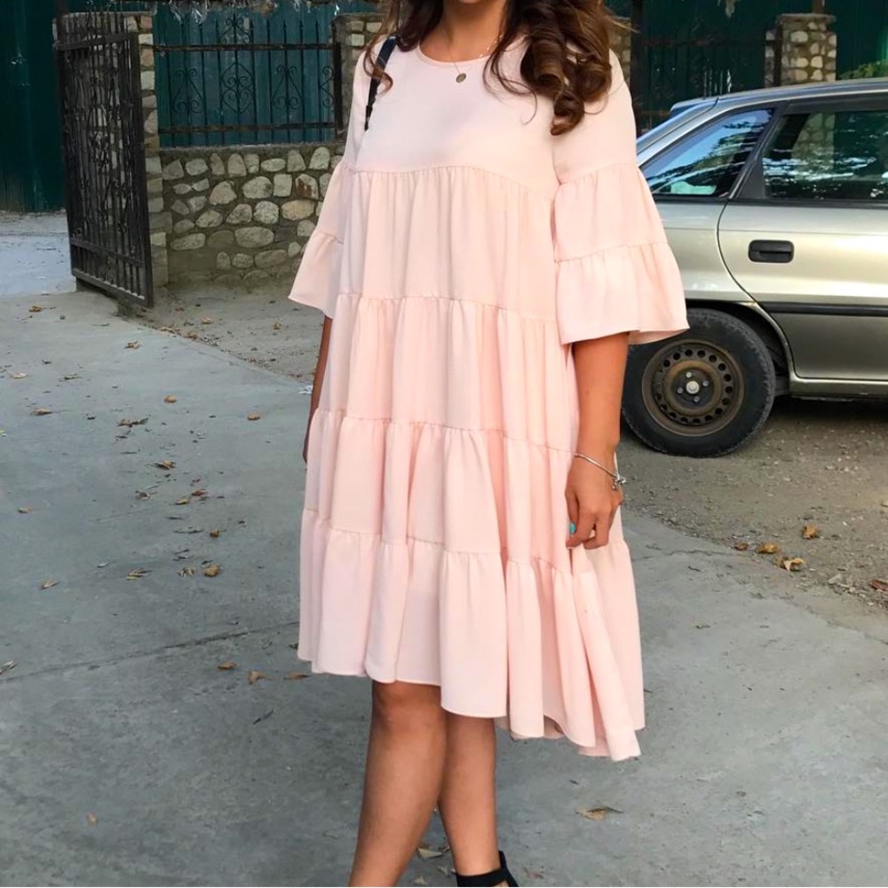 Nice light blush colour dress